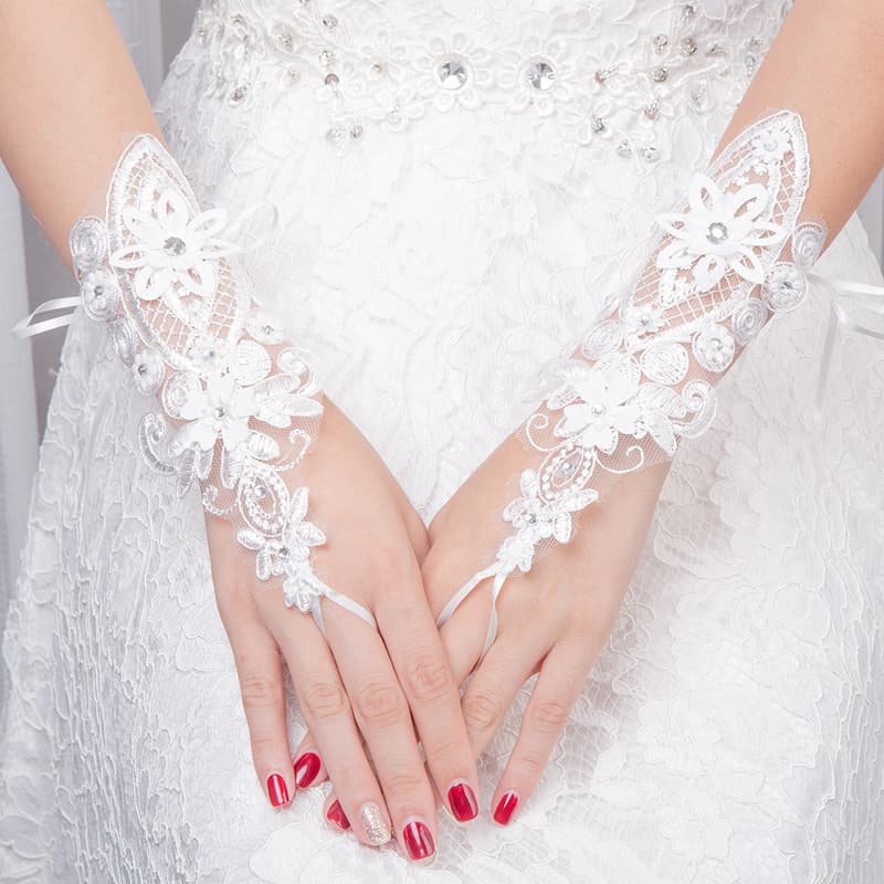 (Cross-border trading), lace gloves for bride, accessory, lace dress, wedding accessories 1