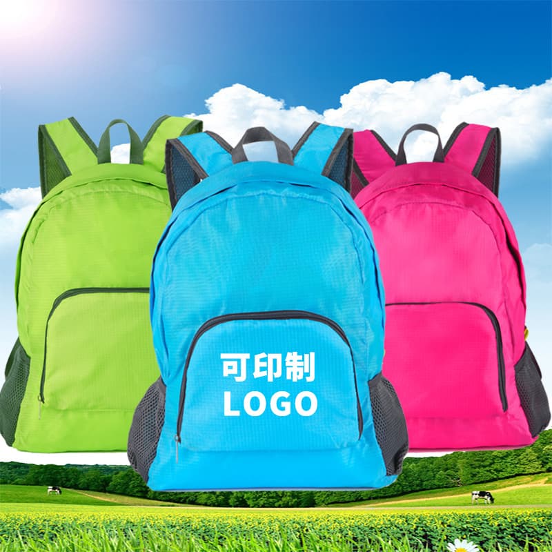 Folding ultra light handheld sports backpack, travel bag, logo printing service, Birthday gift 1