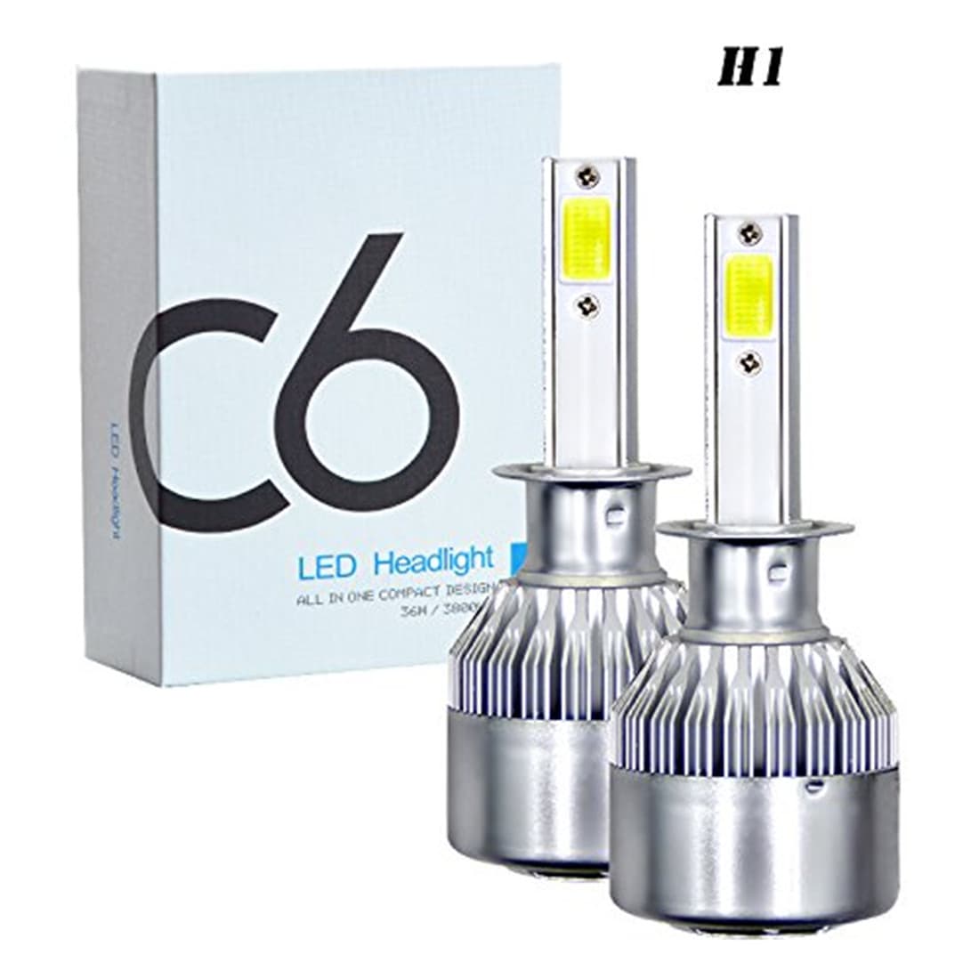 Cross -border supply C6 LED headlight headlights h7 H11 9005 36W car LED headlights 3