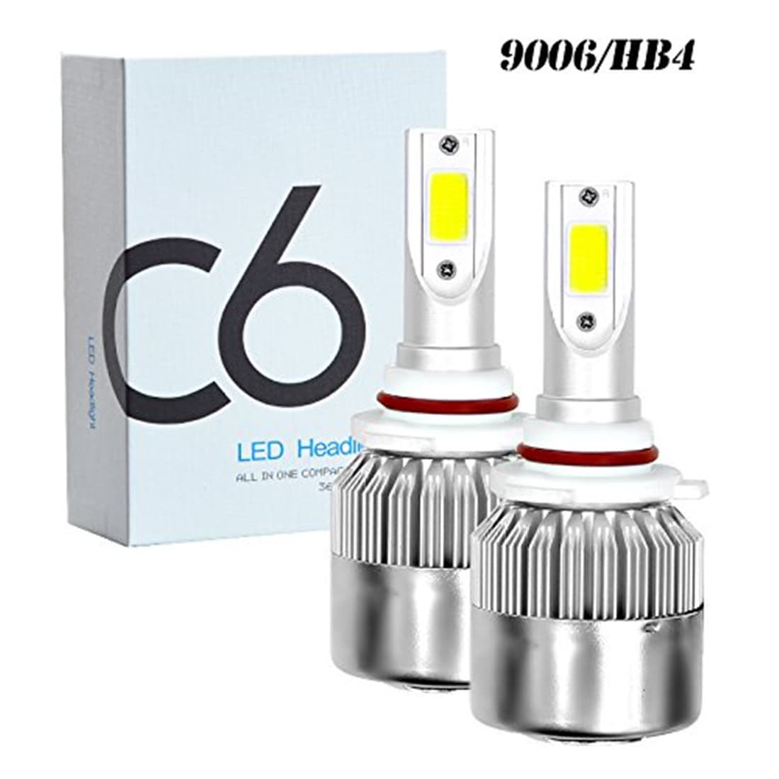Cross -border supply C6 LED headlight headlights h7 H11 9005 36W car LED headlights 5
