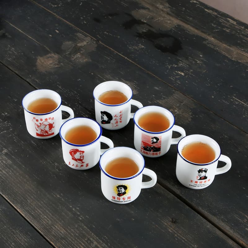 Ceramic tea cup, creative small wineglass, nostalgia, direct factory sales 2