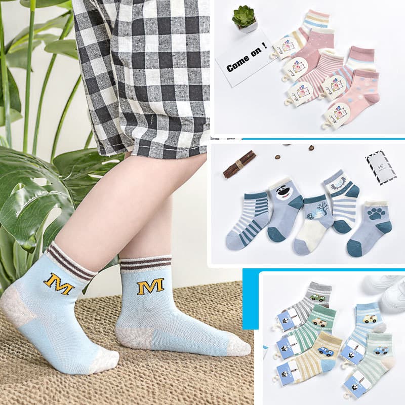 (Wholesale), summer children's knee socks, 1-4-9-12 years, mid-length 1