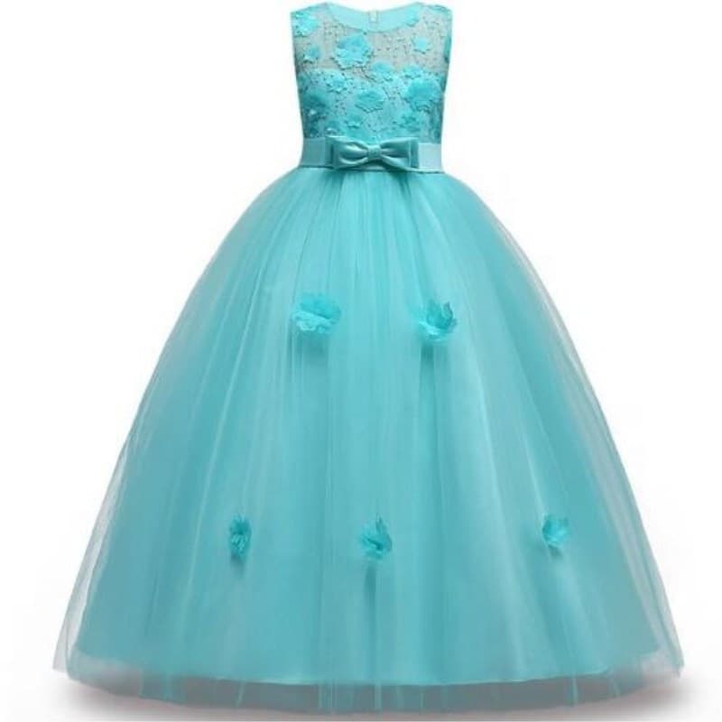 (Wholesale), evening dress, girl's skirt, long skirt, piano performance costume, European style, new collection, for catwalk, flowered 5