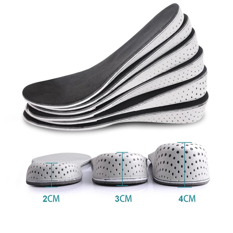 Shock-absorbing women's height insoles, breathable keep warm sneakers, half insoles, absorbs sweat and smell, height increasing 4