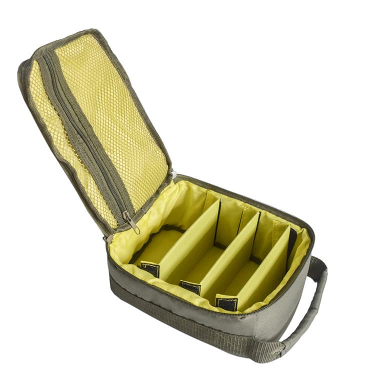 Military Green Fishing Tackle Box - Bait & Reel Organizer