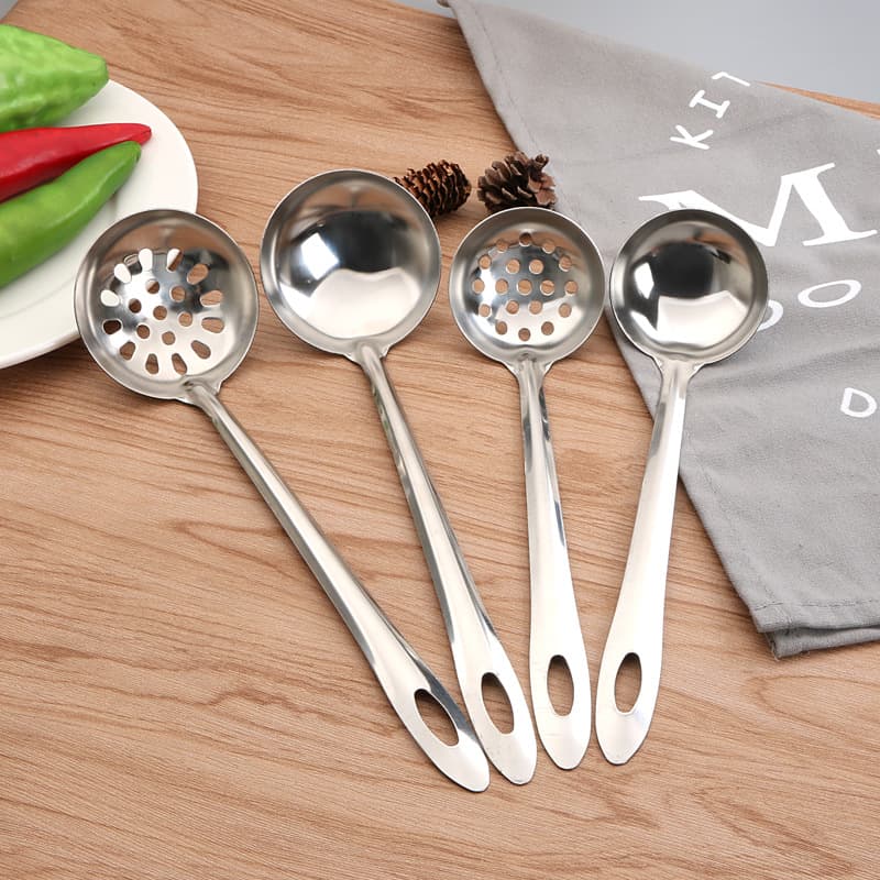 Stainless Steel Step Spoon Kitchen Turbrands Hot Pot Spoon Soup Shell Permanent Scrolls Two -piece Cooking Tool Set Cooking Tools wholesale