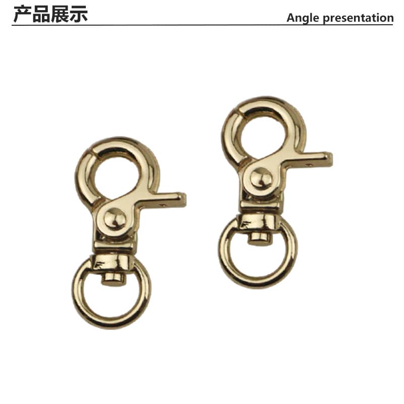 Small claw buckle alloy dog buckle buckle handbag Metal buckle luggage hard gold accessories bag with buckle 4