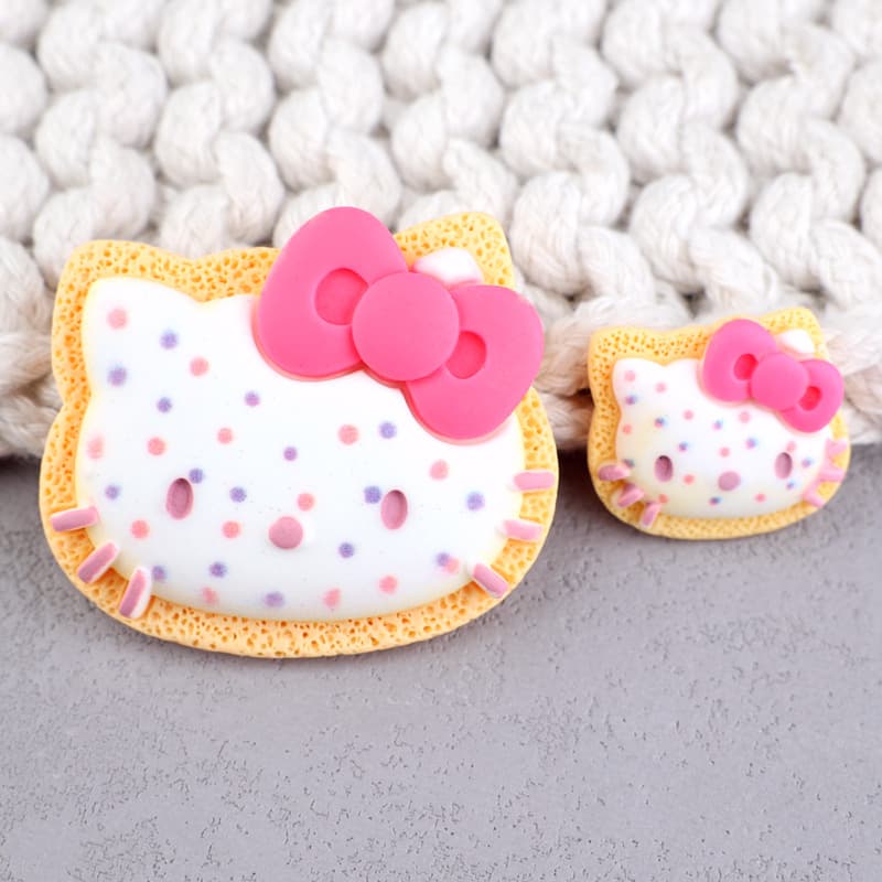 Cream food play with accessories, hair accessory handmade, hairgrip, DIY 4