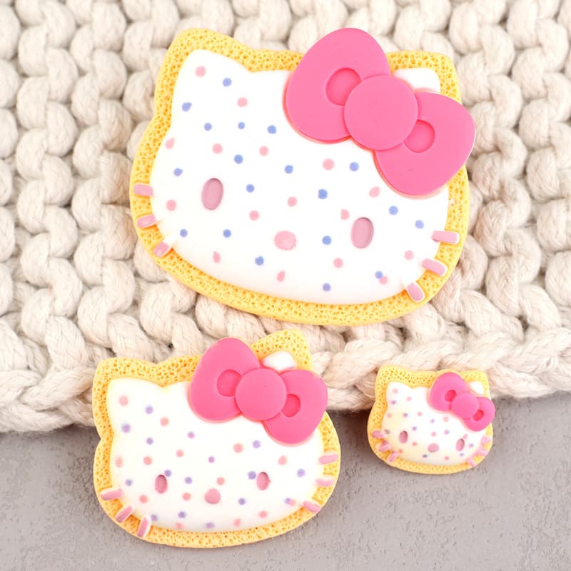 Cream food play with accessories, hair accessory handmade, hairgrip, DIY