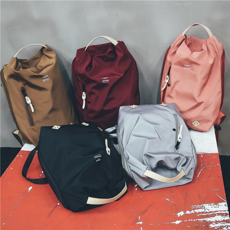 Big capacious nylon travel bag, sports sports bag for men and women, backpack 4