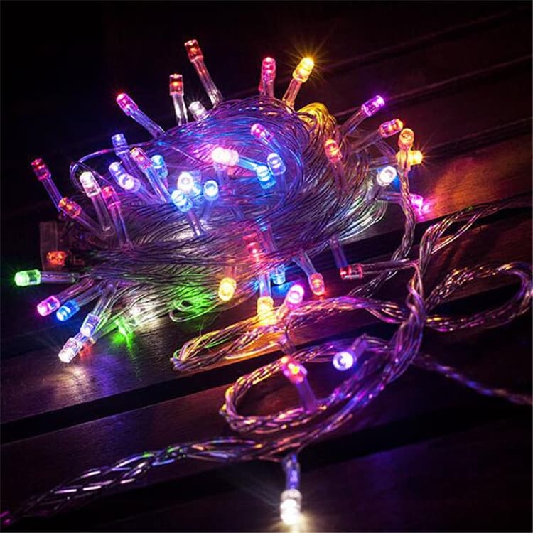 LED light strings are full of stars and flashing lights outdoor waterproof lighting project festival wedding decoration atmosphere color light belt wholesale 3