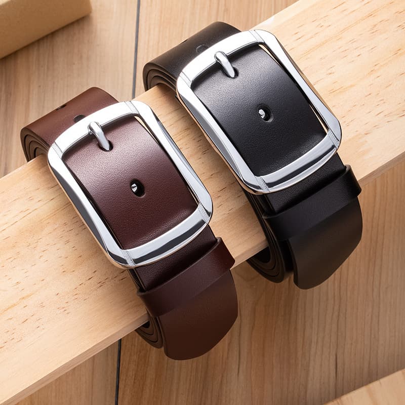 Leather universal elite belt, cowhide, genuine leather 3