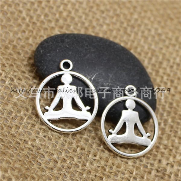 Accessory, accessories, pendant for yoga, DIY, 20×23mm 3