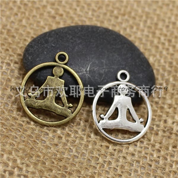 Accessory, accessories, pendant for yoga, DIY, 20×23mm 1