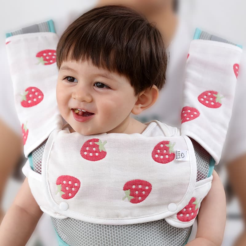 Gauze children's scarf for baby, eating bib for new born, sling, suspenders, accessory, sting repellent