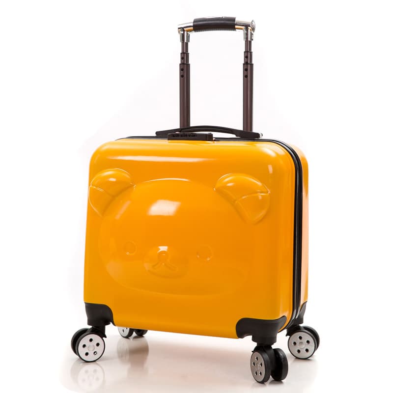Universal cartoon suitcase on wheels with zipper, with little bears, 20 inch, Birthday gift 2