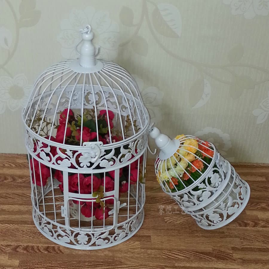 European -style iron decorative bird cage ornaments photography props hotel wedding bird cage decorative bird cage home decoration 3