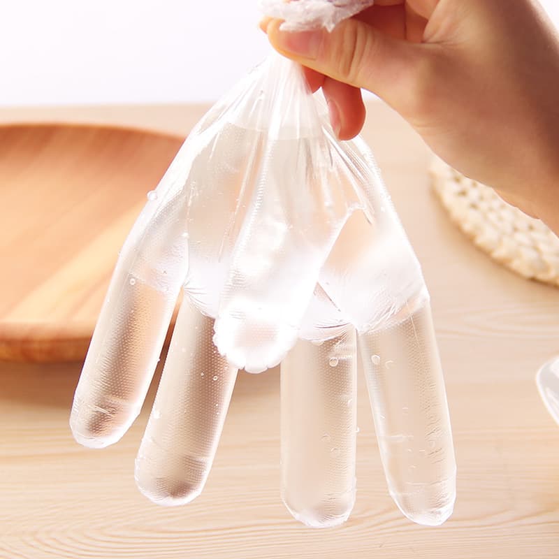 (Wholesale), disposable transparent plastic gloves 4