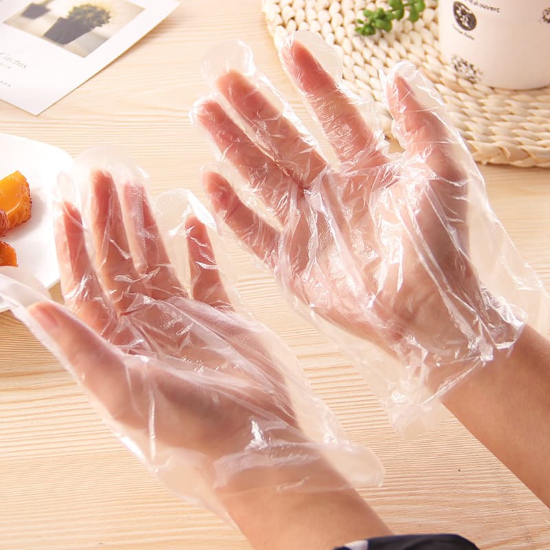 (Wholesale), disposable transparent plastic gloves 5
