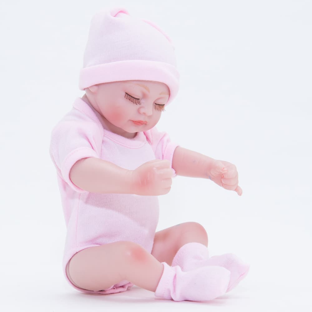 FEELWIND Realistic lifelike doll for baby from soft rubber, family toy, Birthday gift 5