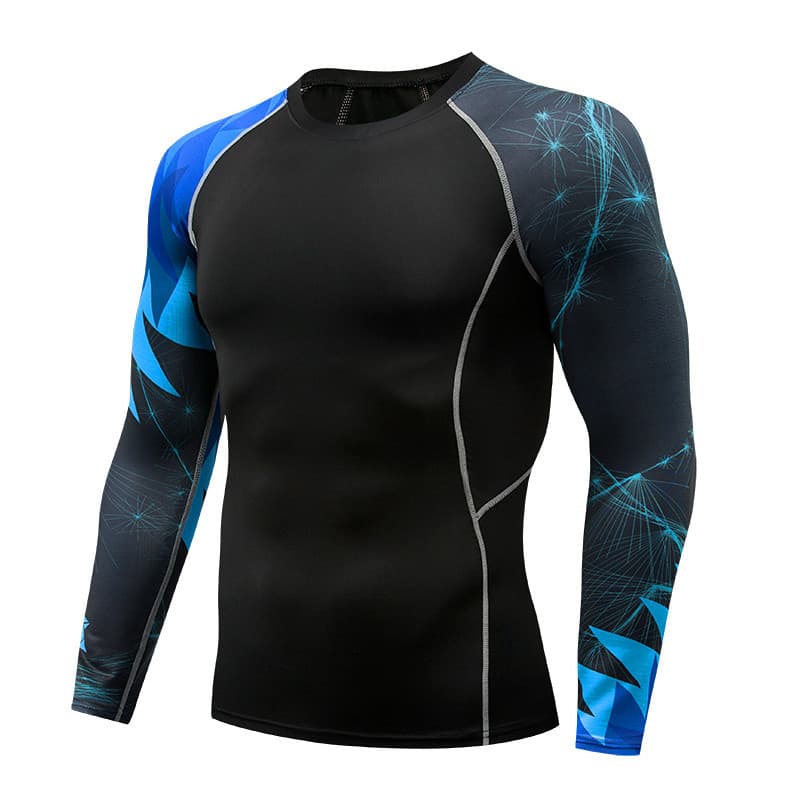 Travel sports quick dry long-sleeve, elastic T-shirt for gym, sports suit, tight 5
