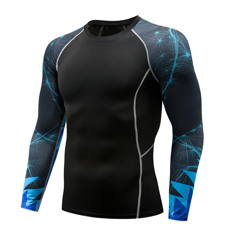 Travel sports quick dry long-sleeve, elastic T-shirt for gym, sports suit, tight 6
