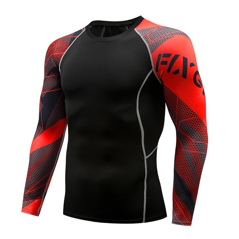 Travel sports quick dry long-sleeve, elastic T-shirt for gym, sports suit, tight 9