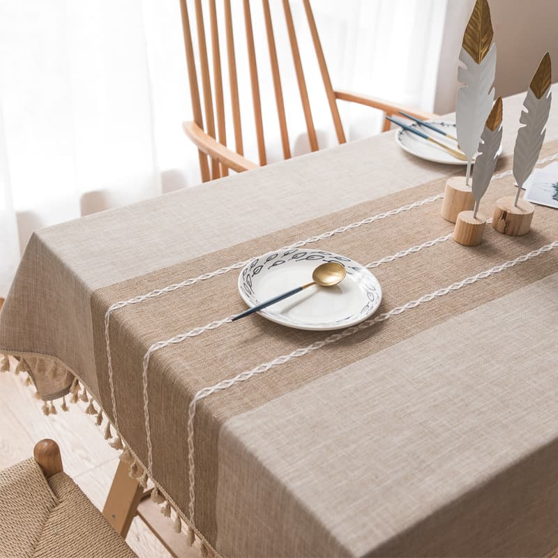 (Cross-border trading), cloth, solid color table mat, cotton and linen, wish 3