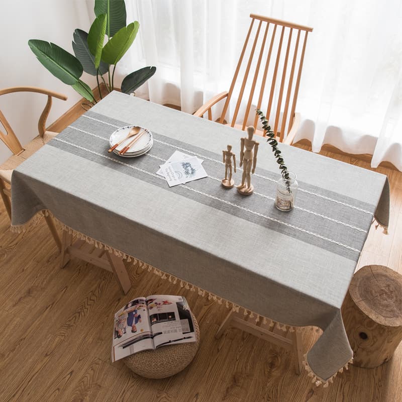 (Cross-border trading), cloth, solid color table mat, cotton and linen, wish 4