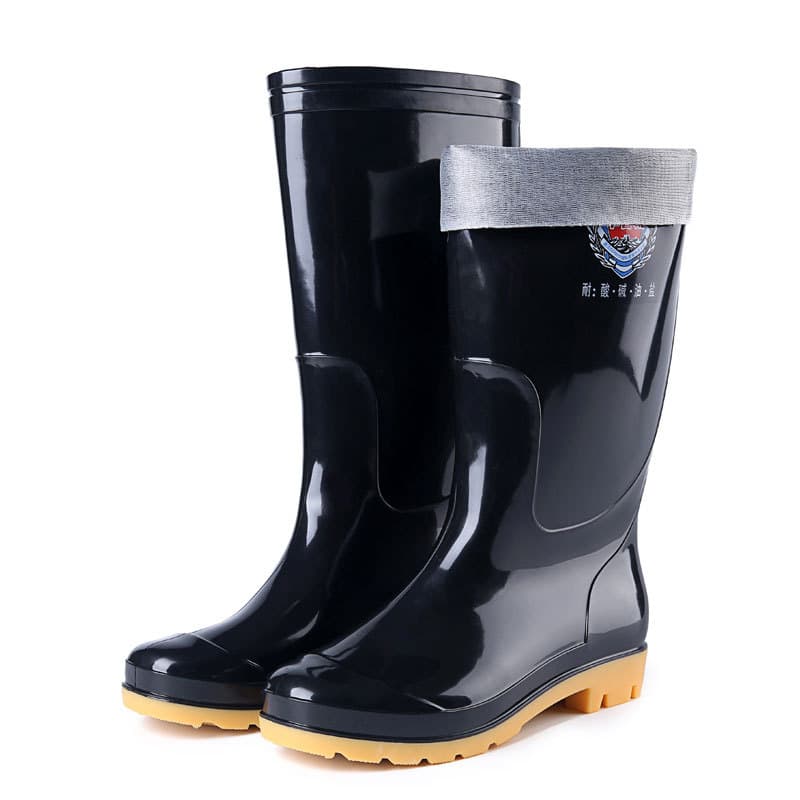 3531 New high -tech rain boots 1806 three defense leader rain boots men's labor protection rubber shoes fishing water shoes manufacturers wholesale 2