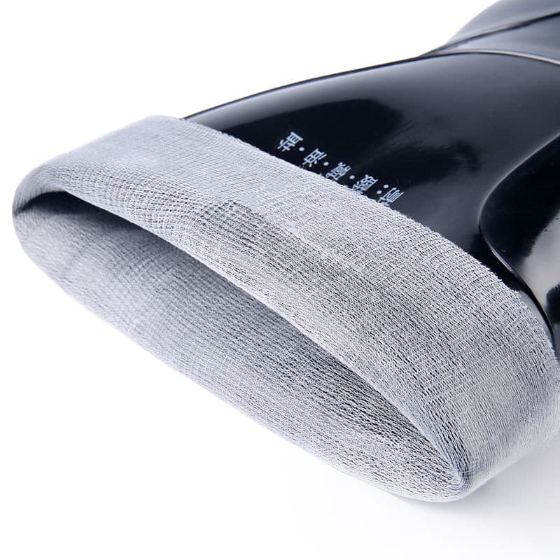 3531 Mid -tube beef tendon bottom three rain boots men's 1502 middle helper rain boots labor protection black rubber shoes and water shoes manufacturers wholesale 5