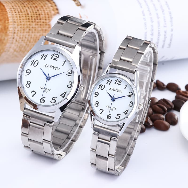 Dial for elderly, elastic quartz fashionable swiss watch, for middle age, for beloved 2