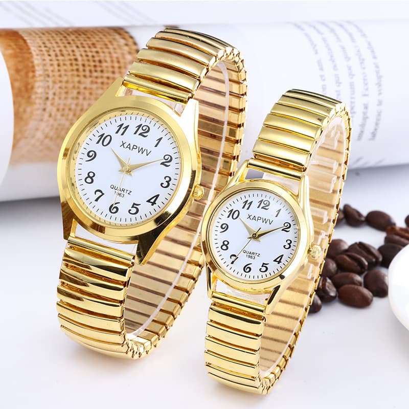 Dial for elderly, elastic quartz fashionable swiss watch, for middle age, for beloved 4