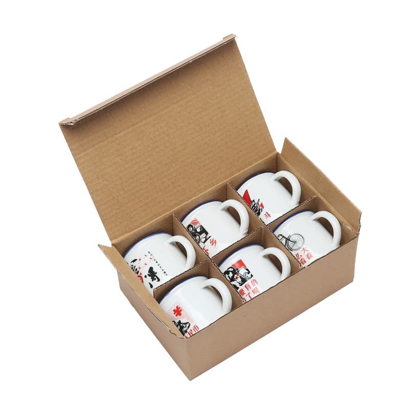 Ceramic classic tea cup, creative small cute shot glass, nostalgia 5