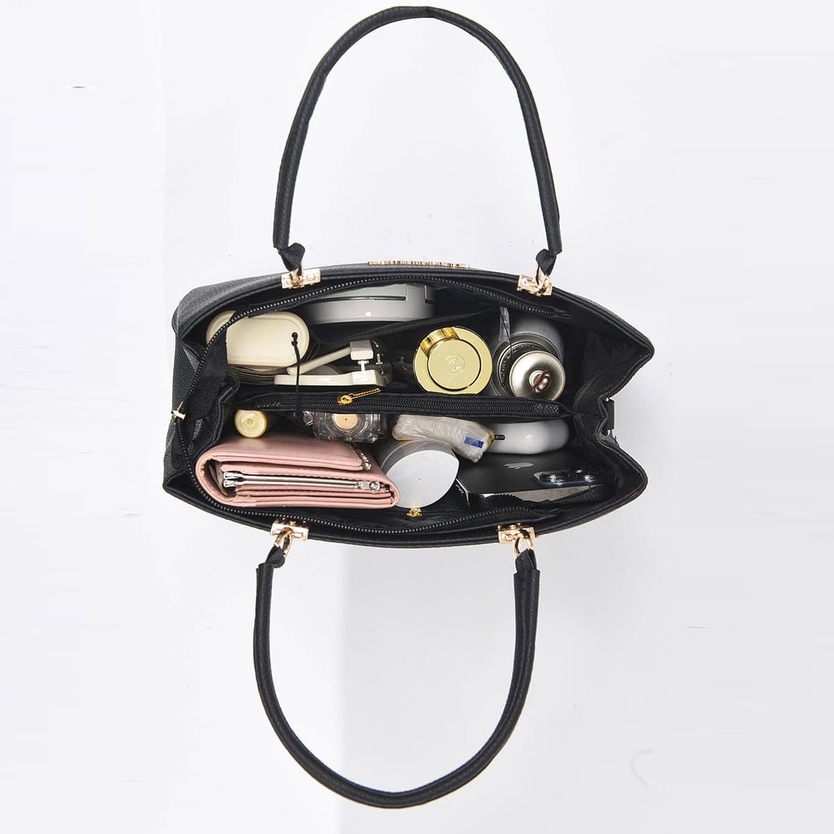 Demi-season purse with bow, one-shoulder bag, hand loop bag, Korean style 3