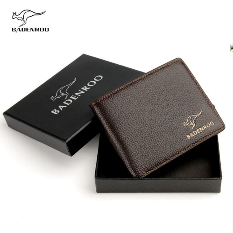 Short leather wallet for driver's license, genuine leather, (Physicals) 3