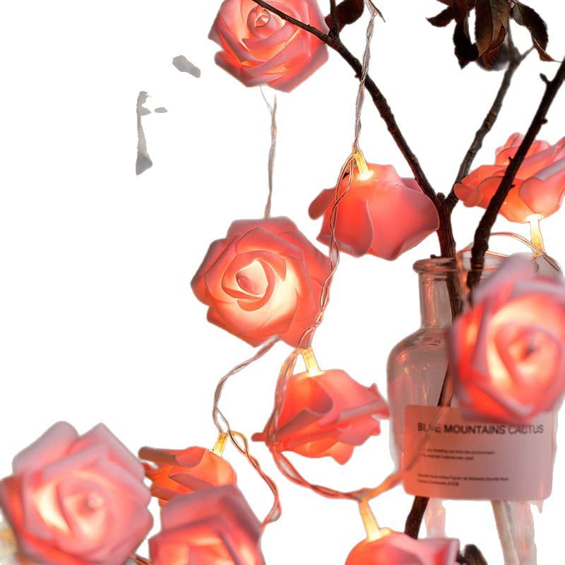 LED Rose Light Strings Waterproof Battery Box Color Light Proposal Frequent Valentine's Day Wedding Festival Decoration Decoration Light 5