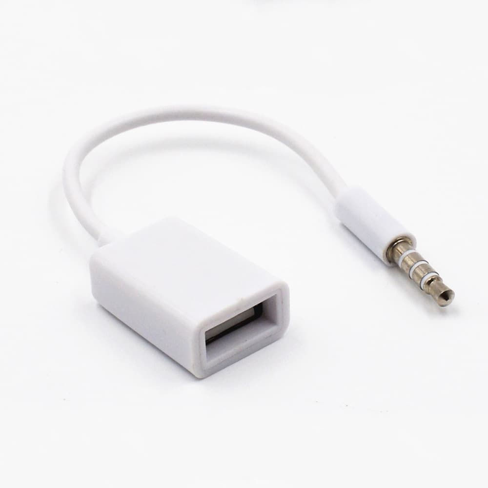 Car AUX audio cable to USB USB to 3.5mm car audio cable OTG car 3.5mm rotor 2