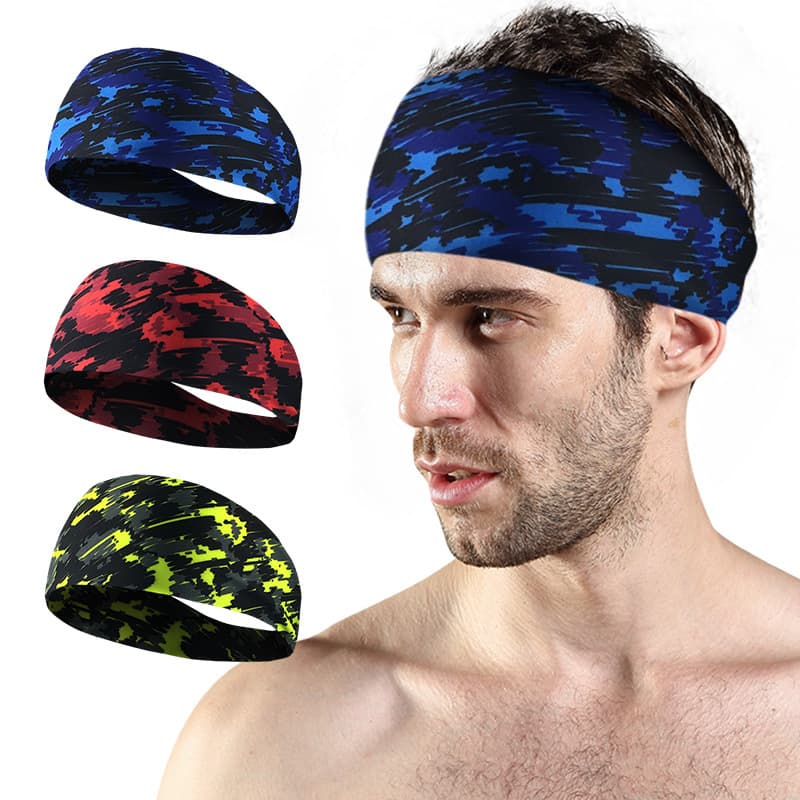 (Cross-border trading), sports headband for men and women, basketball equipment for gym, antiperspirant, scarf, for running, absorbs sweat and smell