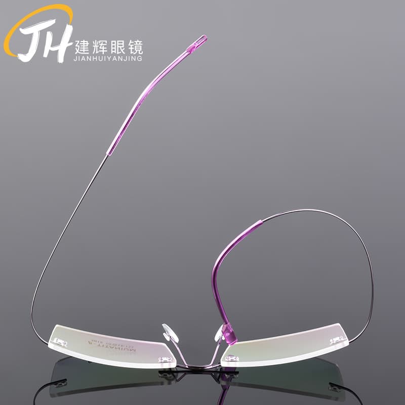 Wholesale ultra -light titanium alloy super bombs -free men's metal glasses rack mirror near -vision frame 5018 3