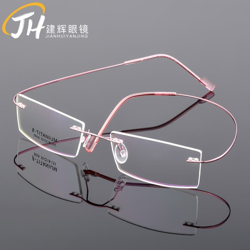 Wholesale ultra -light titanium alloy super bombs -free men's metal glasses rack mirror near -vision frame 5018 4