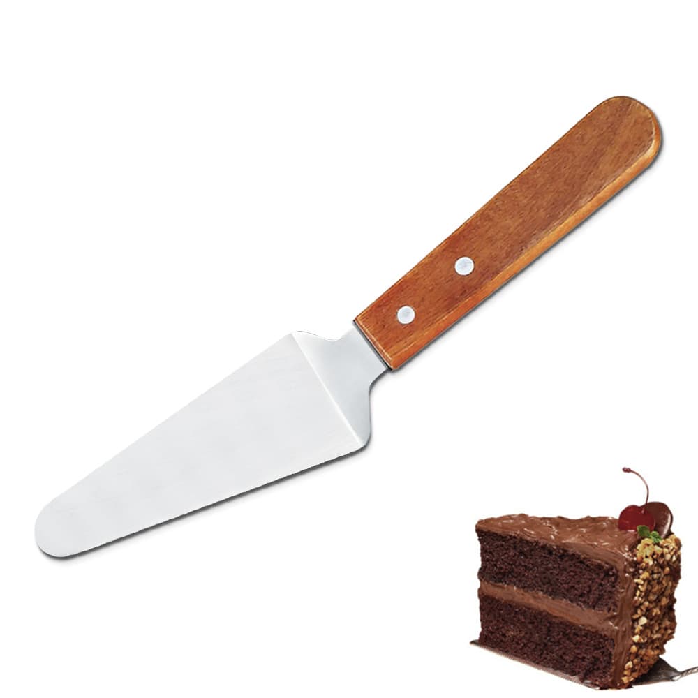 PIZZA Tool Stainless Steel Pizza Scraper Cake Spatula Baking High Temperature Resistant Cheese Spatula Triangle Pizza Spatula 5
