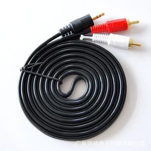 One point two audio cable 3 meters/5 meters/10 meters/20 meters RCA audio cable 3.5 rotation double lotus RCA audio 2