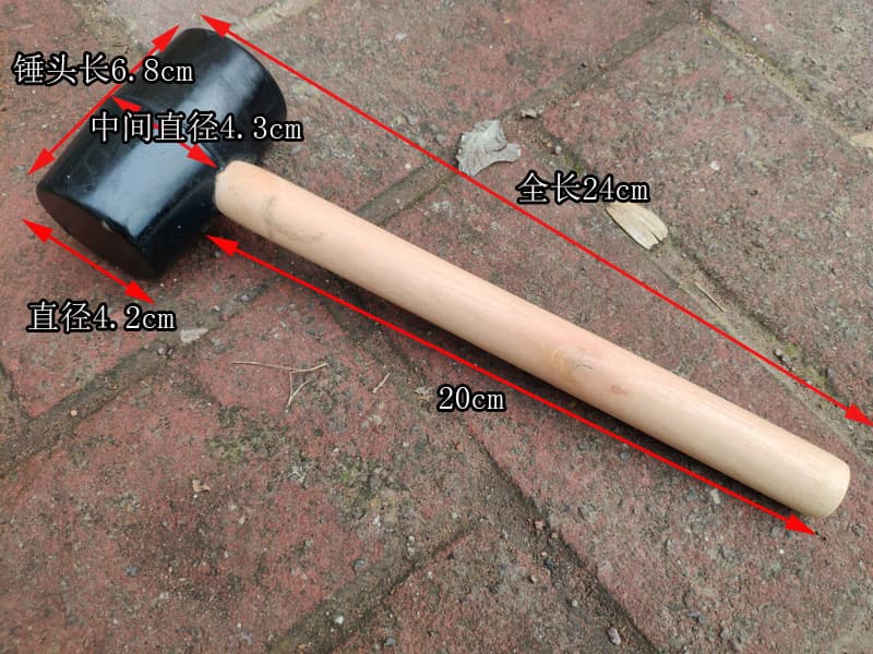 Rubber elastic black hammer, eraser, 200G, 250G 4