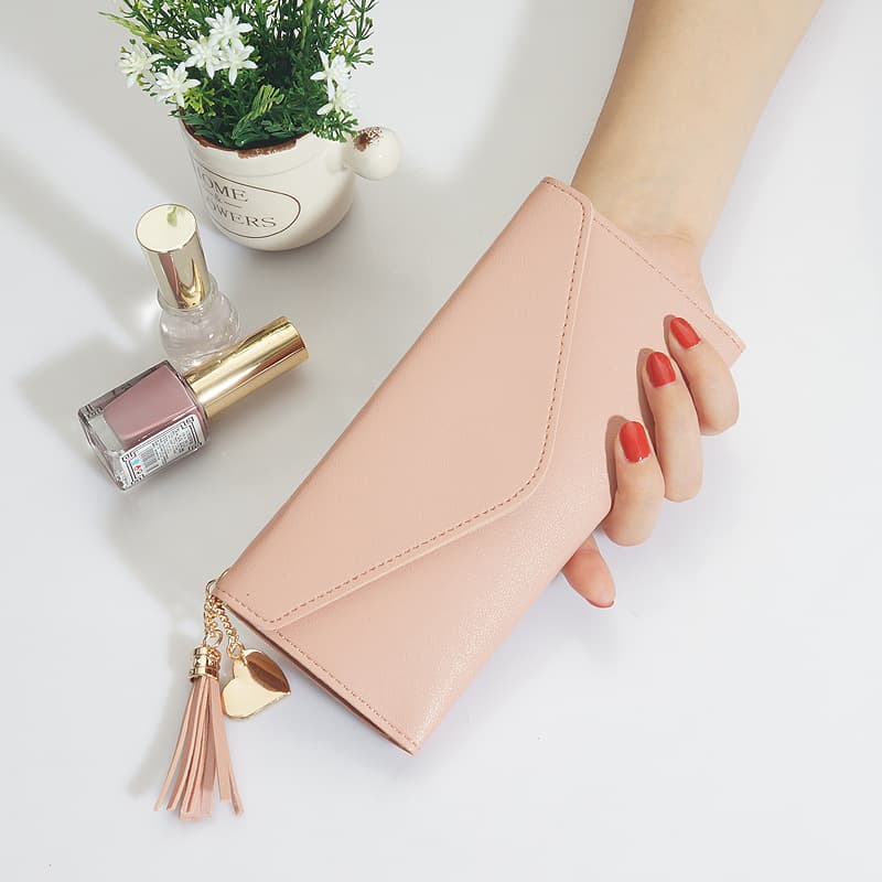 (Wholesale), wallet, long shoulder bag, fashionable pendant with tassels, maxi length, Korean style 2