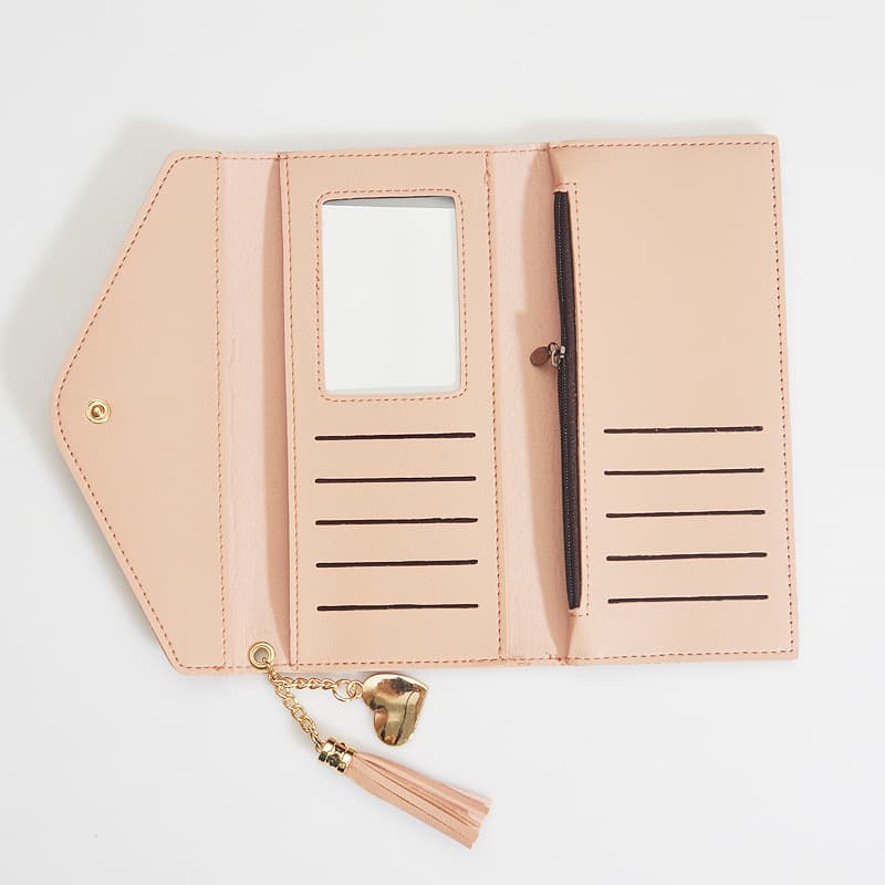 (Wholesale), wallet, long shoulder bag, fashionable pendant with tassels, maxi length, Korean style 4