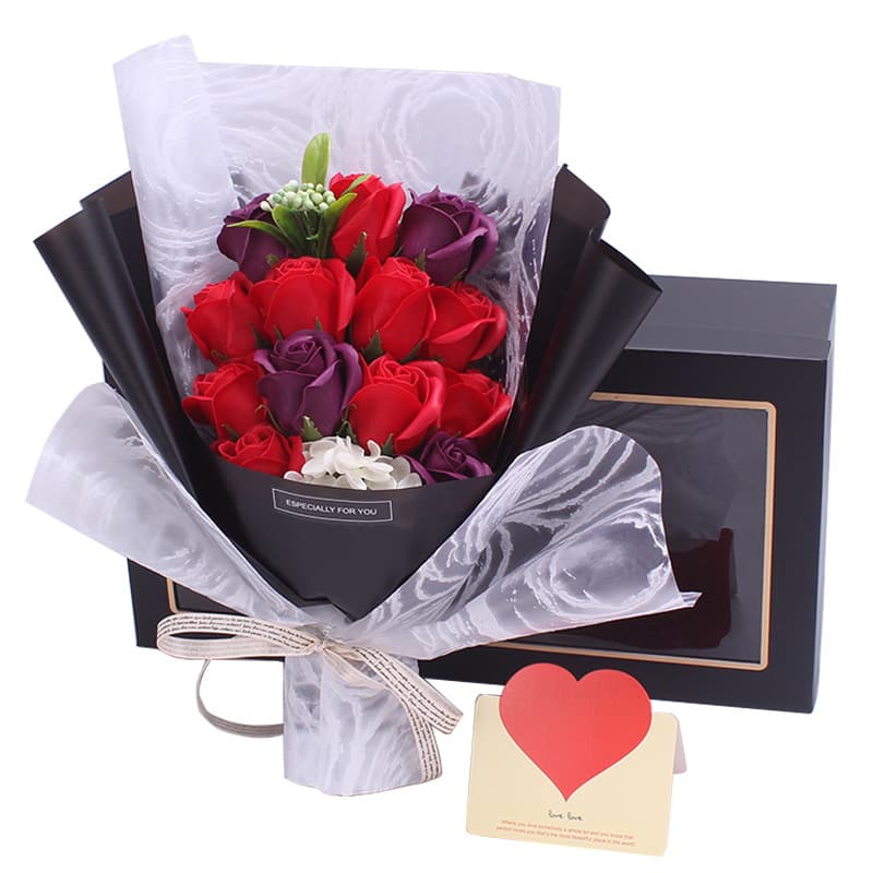 Soap for St. Valentine's Day, set contains rose, gift box, Birthday gift, ready-made product 2
