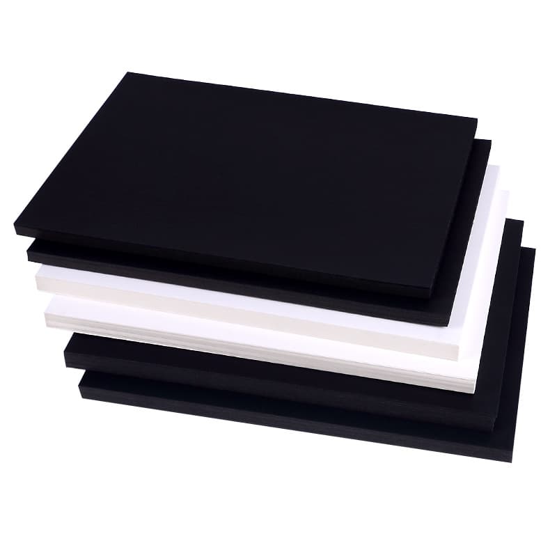 Black white art drawing paper for kindergarten for students, DIY, increased thickness 3