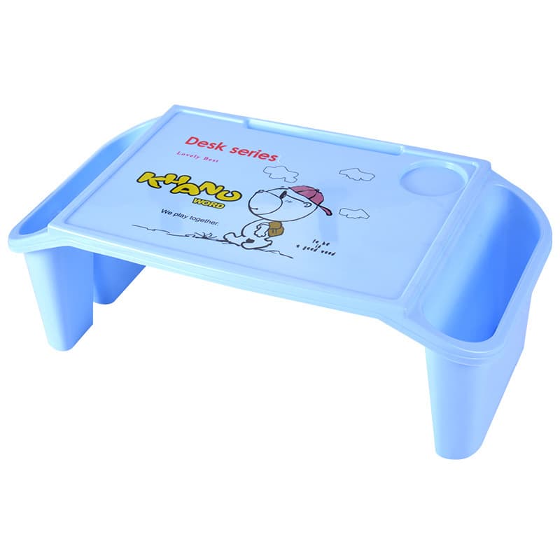 Children's Lazy desk Plastic rice table bed Bed laptop table Baby learning table manufacturer printing logo 5