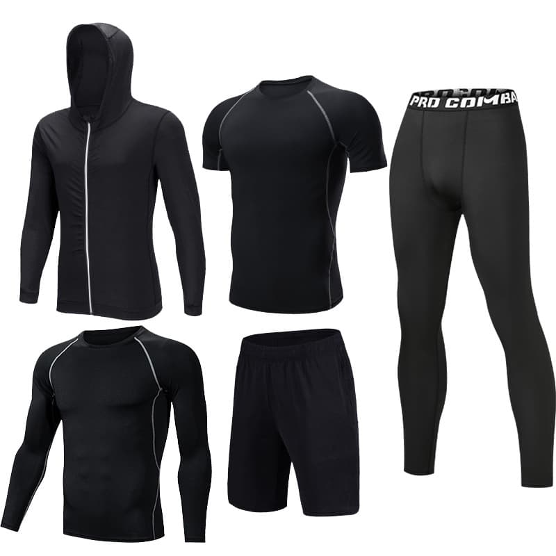 (Wholesale), sports breathable quick dry basketball set for gym for training, tight 5